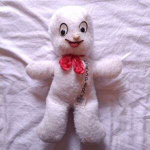 Vintage 1970s 17" Casper the Friendly Ghost Plush Doll Harvey Comics